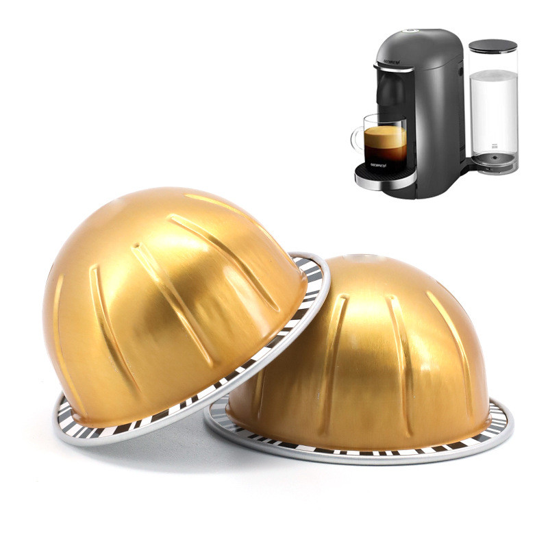 Tương thích với máy pha cà phê Nespresso Vertuo DIY Cà phê tái sử dụng Vertuo Capsule Shell Li