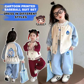  Bộ áo khoác bóng chày Nezha & Ao Bing 2025 Bộ trang phục hai mảnh phong cách truyền thuyết Trung Quốc hợp thời trang cho trẻ em 