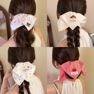 【Scrunchies 】Dây Buộc Tóc Vuông To Phồng Đẹp Thời Trang Hàn Quốc Cho Nữ - Phụ Kiện Tóc
