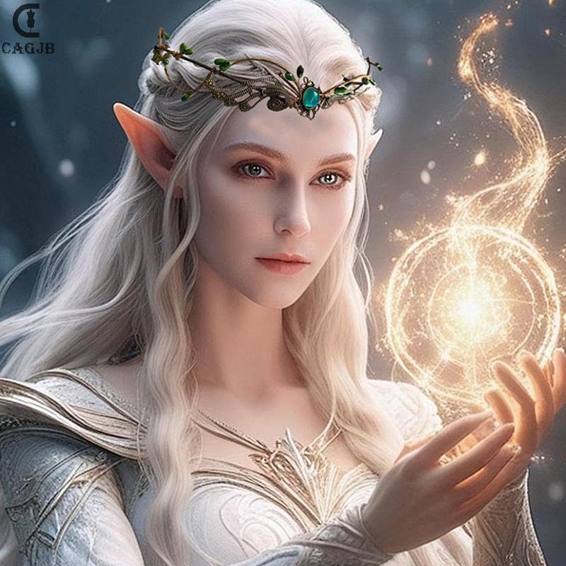 [CAGJB] Elven Crown Tiara Vine Headpiece Fairy Diadema Crown Gothic Woodland Dress Bridal Wedding Ha