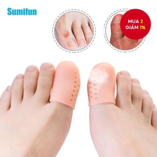 Miếng bảo vệ ngón chân bằng silicon dành cho nam và nữ – Tay áo ngăn ngừa vỉ cho ngón chân hoặc ngón tay to, thoáng khí & chống rơi