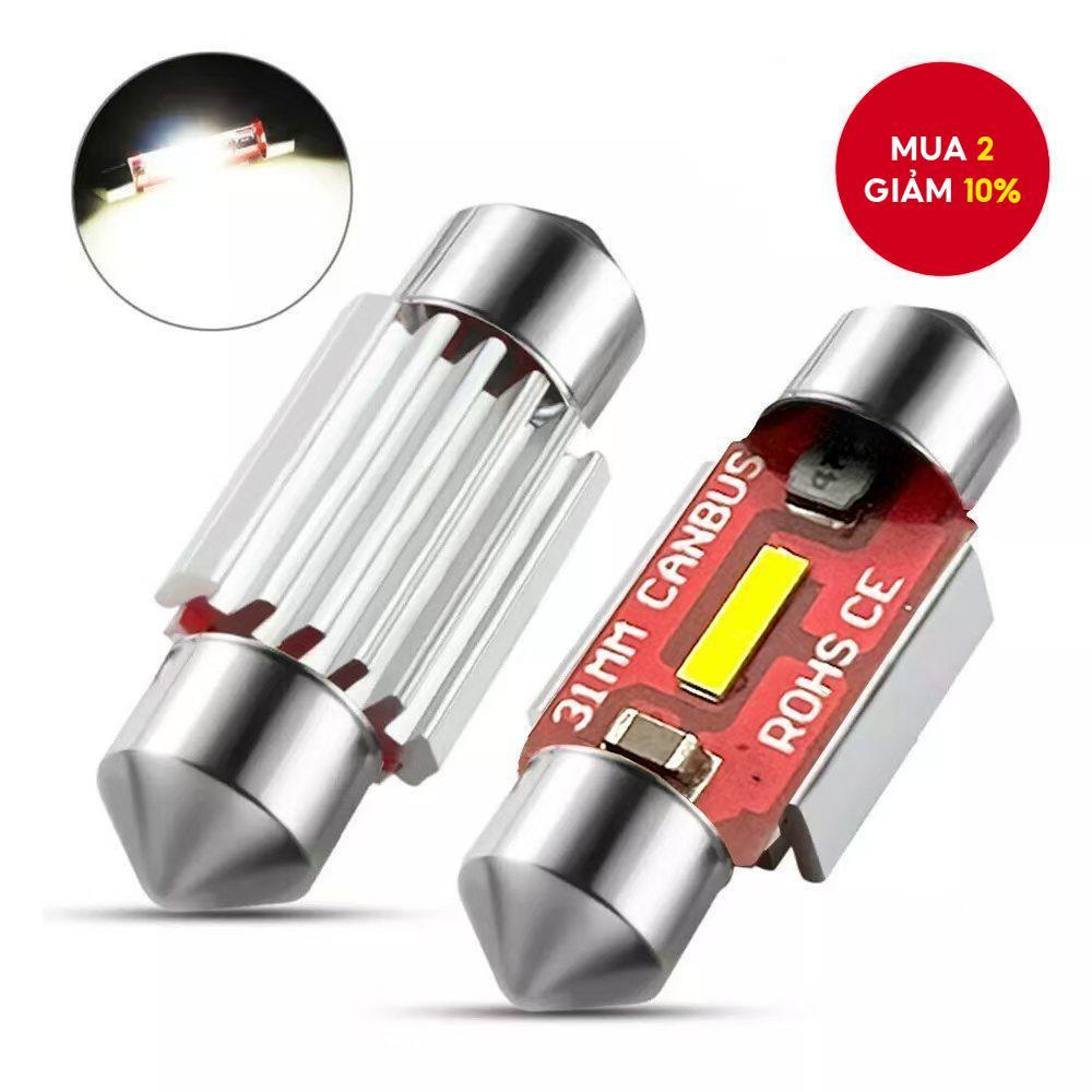 1 PC CSP Festoon Light CANBUS Biển Số Dome LED 31mm Trắng C5W Đèn Nội Thất Ô Tô