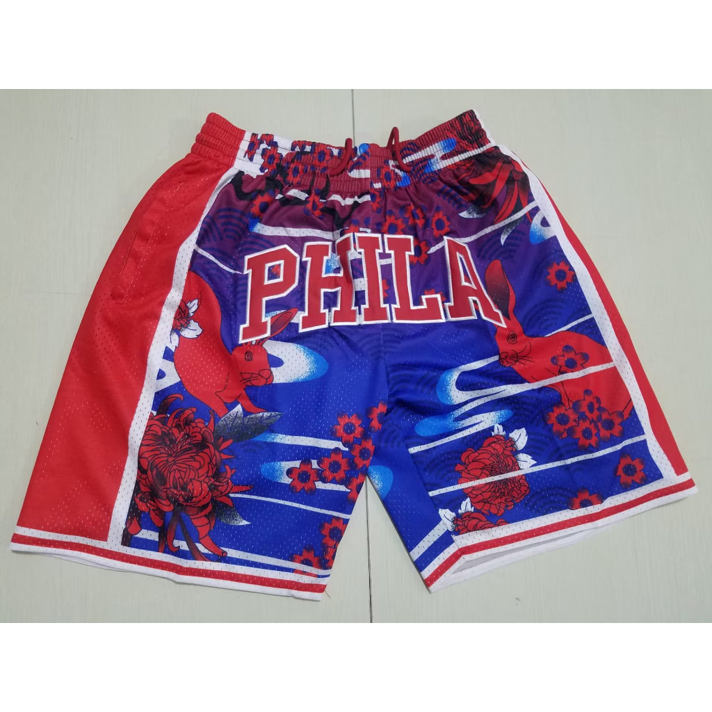Quần jersey nam Philadelphia 76ers màu xanh dương - Just Don