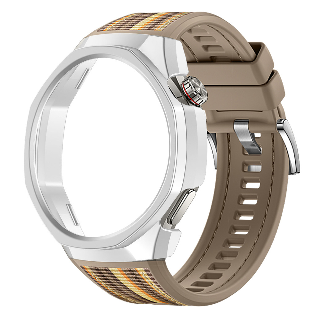 Ốp PC + Dây đeo Nylon cho Huawei GT6 Pro 46mm Dây đeo silicon mềm Bảo vệ cứng Vỏ chống trầy xước Hua