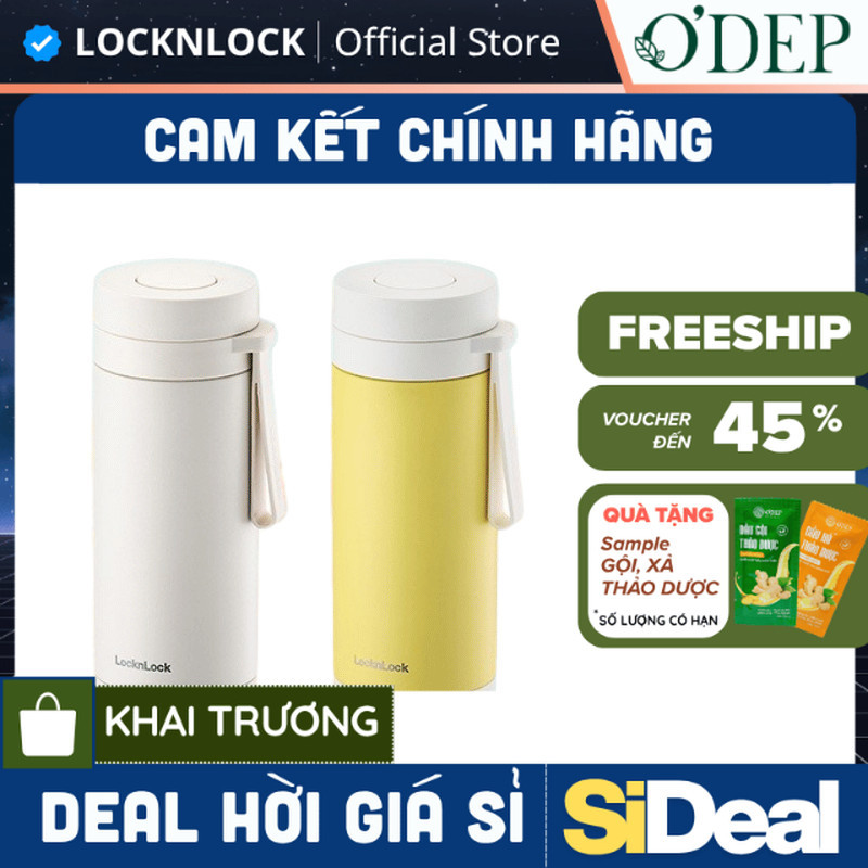 Bình đun giữ nhiệt 2 in 1 LocknLock 300ml EJC723IVY, Hàng chính hãng, giữ ấm 9 cấp độ - SIDEAL SIO
