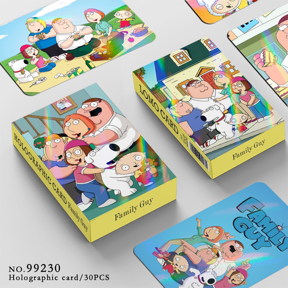 Family Guy Laser Lomo Card Photocard ba chiều 30 cái / hộp