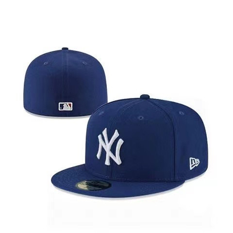 [Mới] Hip hop plus size la NY thêu mũ bóng chày unisex chống nắng mũ bóng chày snapback _ 59Fifty un