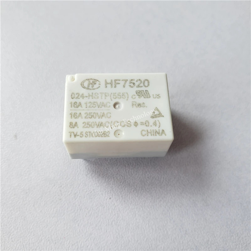 1 Chiếc Rơ Le HF7520-005-HSTP HF7520-012-HSTP HF7520-024-HSTP 250V 16A Rơ Le 4 pin Rơ Le 5V / 12V / 