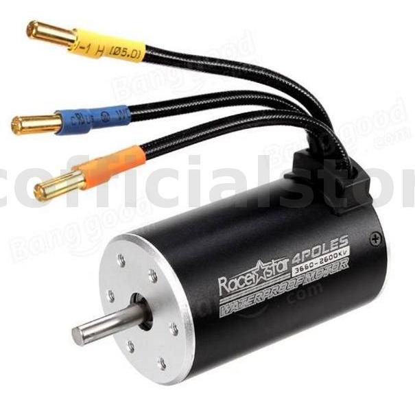 Racerstar 3660 Động Cơ Không Chổi Than Chống Thấm Nước Cảm Biến 1 / 8 1 / 10 RC Xe Phần 3800 / 3300 