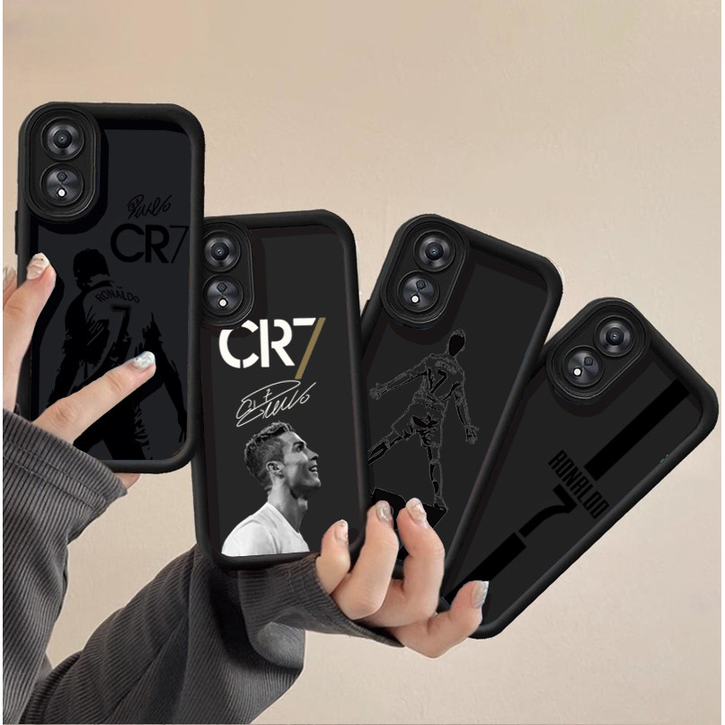 CR7 Ngôi Sao Bóng Đá Cristiano Ronaldo Ốp Lưng Điện Thoại IPhone 16 15 14 Pro Max Plus Ốp Lưng Silic
