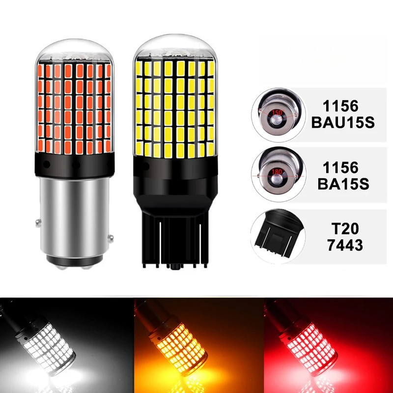 2 CHIẾC CANBUS 1156 BA15S BAU15S Bóng Đèn LED Cho Xe Đuôi Phanh Đỗ Xe Bật Tín Hiệu 12V