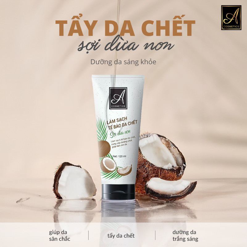 [Hàng Chính Hãng] Tẩy Tế Bào  Chết Sợi Dừa Non A Comestic - Dành cho Face