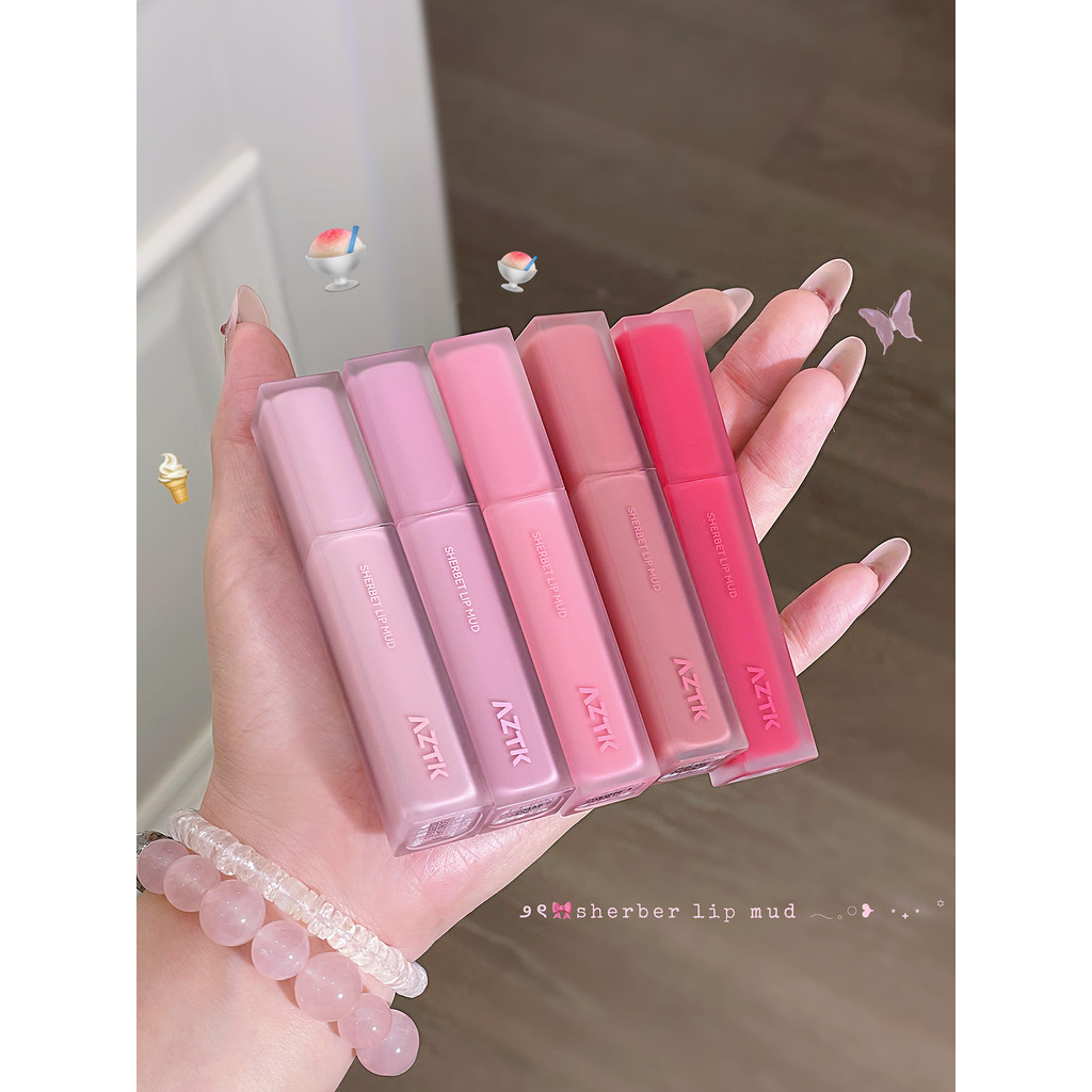 AZTK AZTK Son Môi Son Môi Màu Khỏa Thân Son Men Matte Velvet Matte Son Môi Học Sinh Thích Hợp Cho Kh
