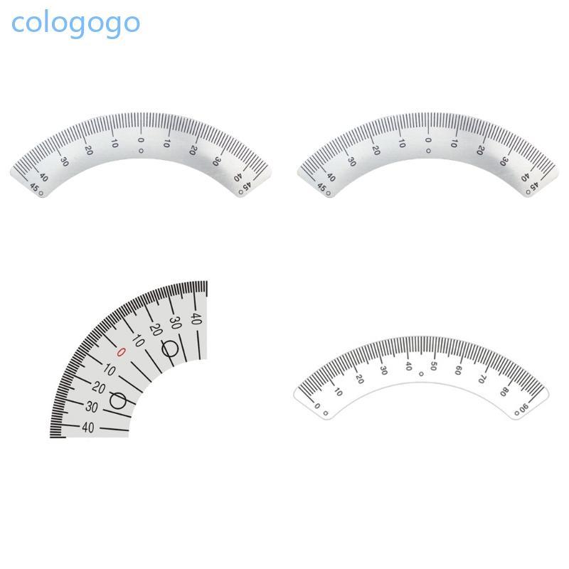 Upgraded  Steel Protractor Angles Ruler Gauges 45 Degree ArcShape Gauges
