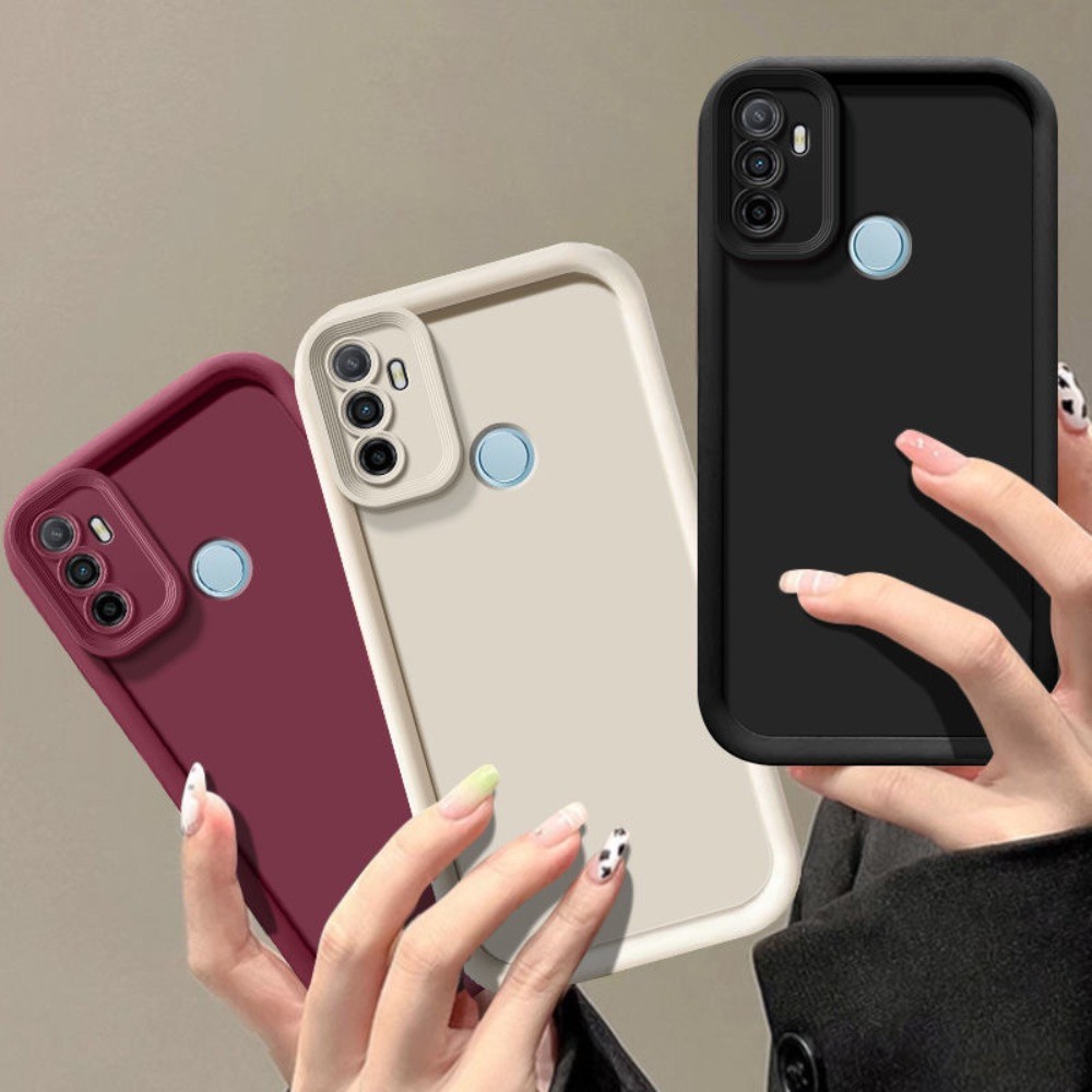 Ốp Điện Thoại Mềm Màu Đen Sang Trọng Cho OPPO A53 2020 A33 2020 A53S 4G A32 A11S Ốp Lưng Chống Sốc C