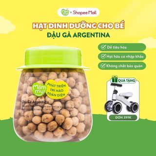 Hạt đậu gà Argentina Mămmy Organic Hữu cơ H.DAUGA - Dẻo sánh mịn giúp bé ăn dặm ngon 120g 