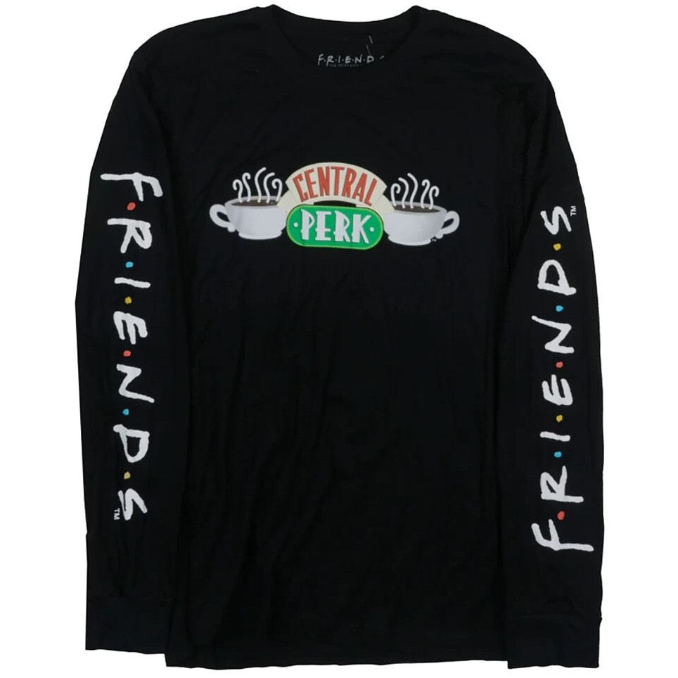 2025 Friends Central Park Áo thun dài tay in hình quán cà phê 100% Cotton