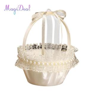 Magideal Giỏ hoa cưới Cánh hoa lãng mạn Giỏ đựng đồ cho bữa tiệc cưới