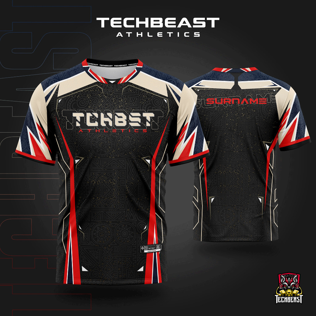Áo thun Techbeast Overdrive Esports Jersey - tùy chỉnh tên đội và IGN