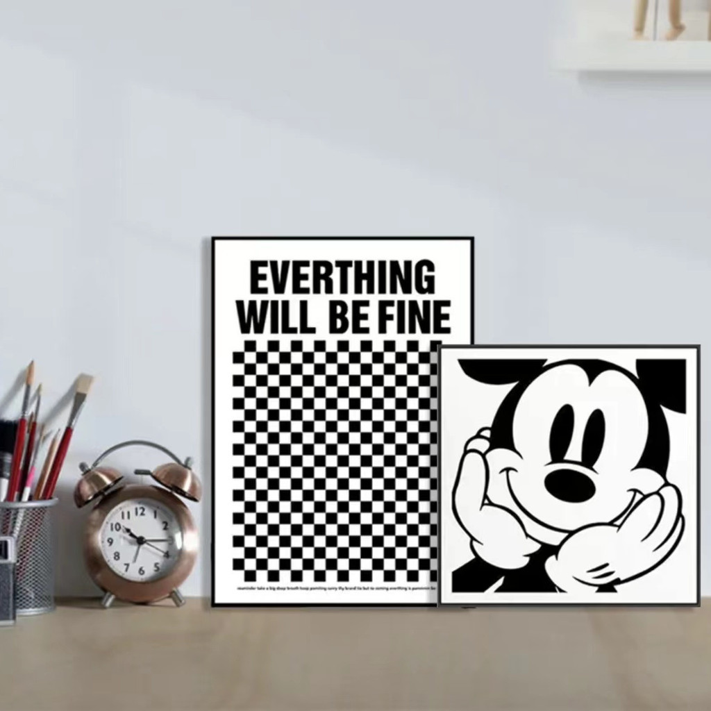 2025 Sản Phẩm Mới Mickey Bộ Tranh Trang Trí Nghệ Thuật Phòng Ngủ Tranh Cạnh Giường Hợp Thời Trang Ph
