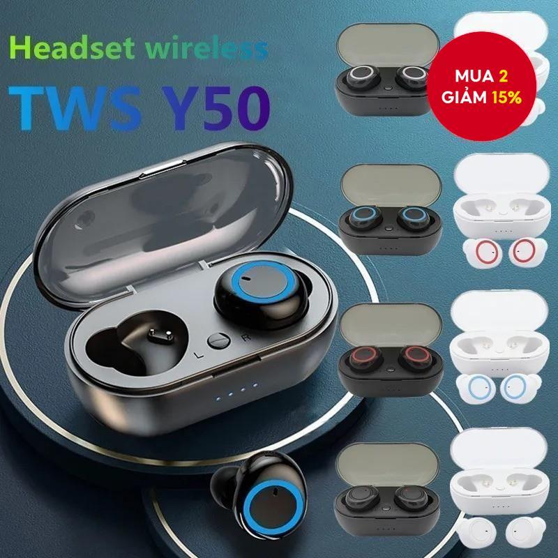 Y50 Tai Nghe Mới Bluetooth Không Dây HIFI Âm Thanh Nổi Tai Nghe Chống Ồn Âm Nhạc Thể Thao HD Gọi Tai Nghe Cho Điện Thoại Thông Minh