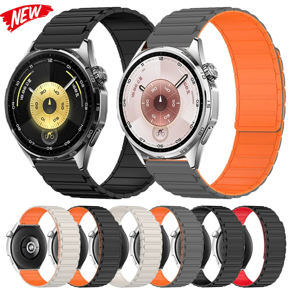 Dây Đeo Silicon Từ Tính Cho Huawei GT6 46mm GT5 GT4 Thay Thế Dây Đeo Đồng Hồ Cho Huawei GT6 Pro 46mm