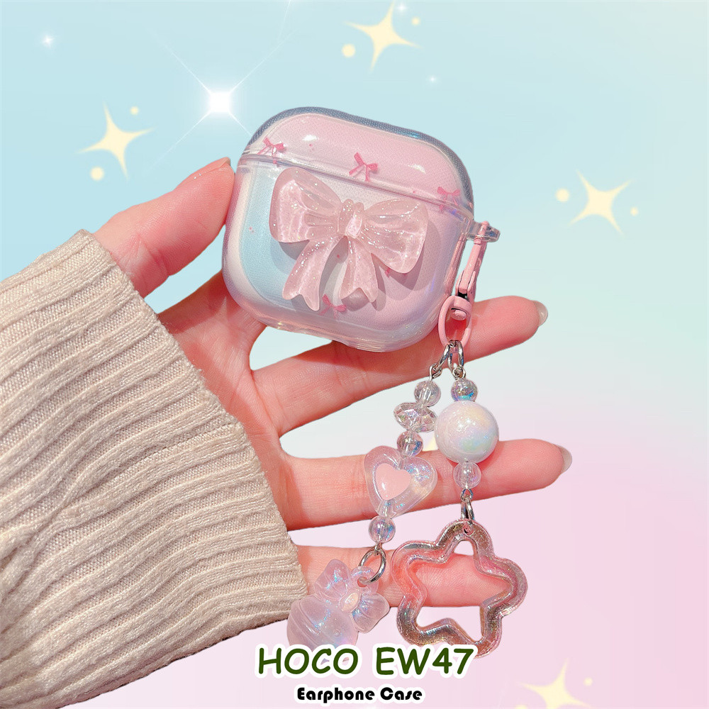 Dành Cho Vỏ HOCO EW47 Vỏ Tai Nghe Silicon Mềm DIY Mèo Dễ Thương