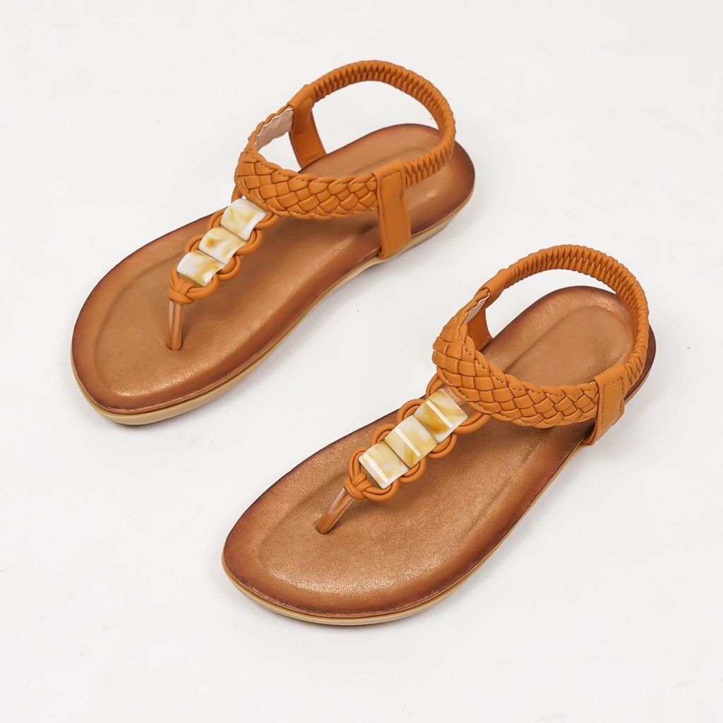 Giày Sandal Nữ Bohemian Đơn Giản Dép Đi Biển Giày Nữ Thoải Mái