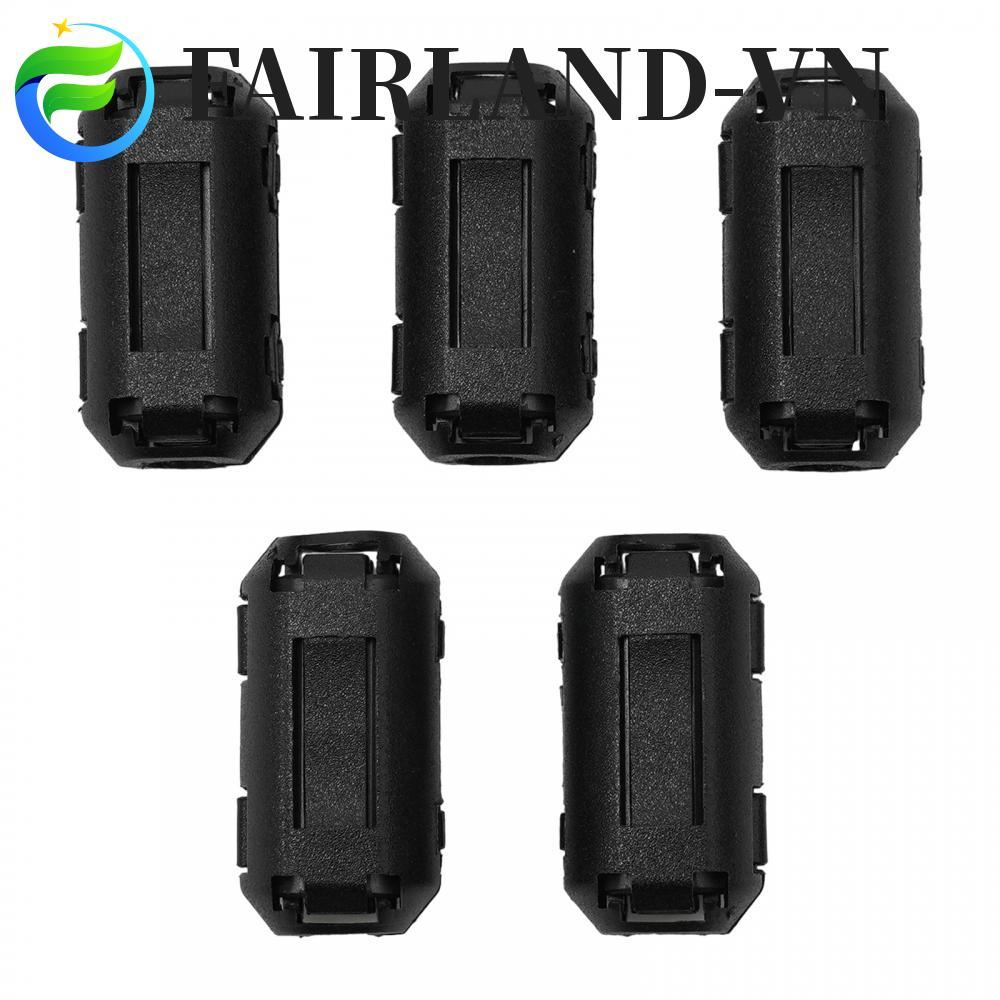 5Pcs Double Snaps TDK Ferrite Core Noise Suppression Filter With Plastic Cover