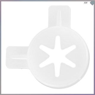 🎄 Bộ 1 Set Đầu Phun Làm Kem Màu Trắng Họa Tiết Bông Tuyết Bằng Nhựa Cho Máy Làm Kem