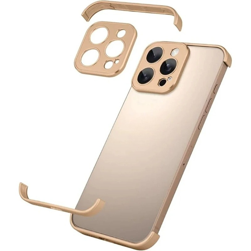 Ốp Lưng Không Khung Kim Loại Mỏng Mỏng Cho 17 Air 16 15 14 13 12 Pro Max Plus 17Air 17Pro i17 Miếng 