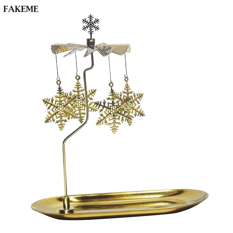 FAKEME Tea Light Candle Holder Carous Candle Holder cho đám cưới Lò sưởi trang trí nội thất