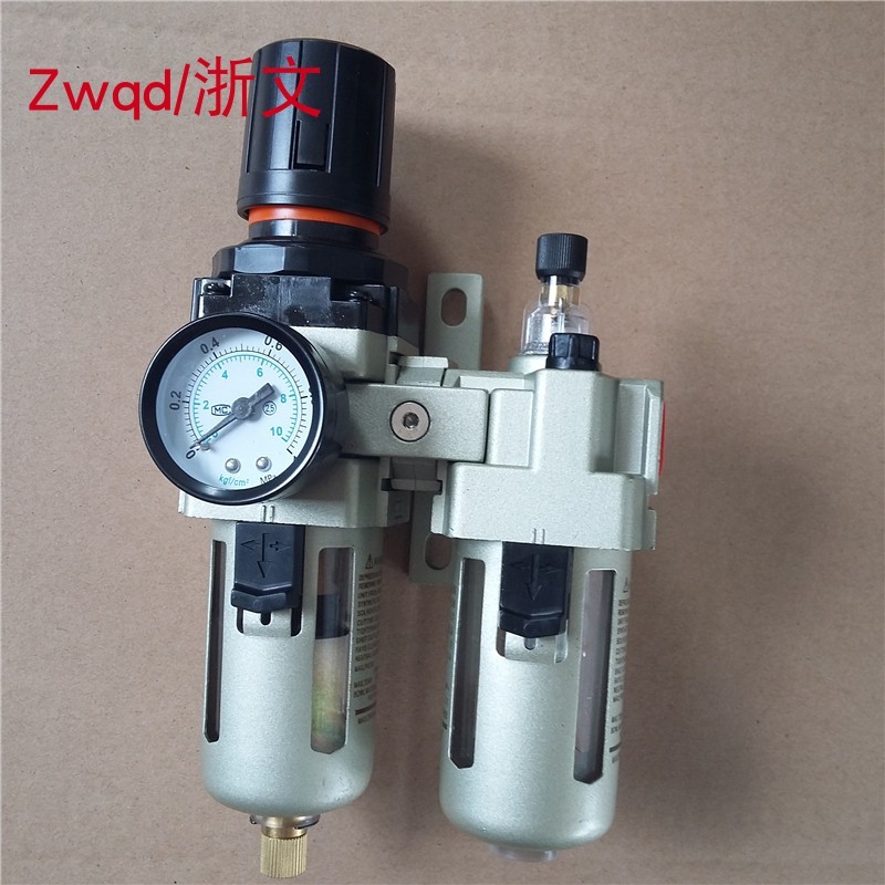 Bộ lọc điều chỉnh áp suất AW4000-04 + AL4000-04 Van giảm áp Dầu nước kết hợp đôi Điều trị nguồn khôn