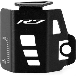 Xe Máy Phanh Sau Chứa Chất Lỏng Bơm Nắp Dầu Bảo Vệ Tương Thích Với YAMAHA YZF R7 2021 2022 2023 2024 2025 | Phụ kiện bảo vệ bình xăng YZF-R7 YZFR7 (đen)