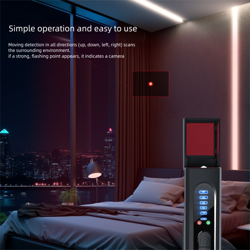 X13 Camera Detector Anti-Surveillance Anti-Tracking Anti-Eavesdropping GPS Signal Detector Infrared 