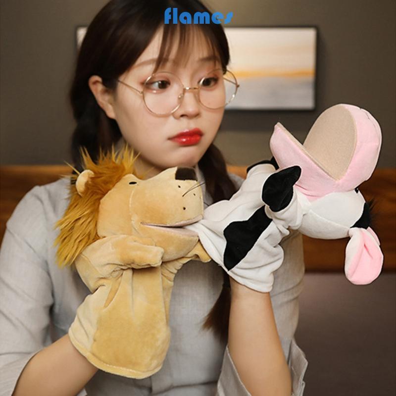 Cute Plush Animal Finger Puppet Soft Toy Puppet for Preschool Props Family Game