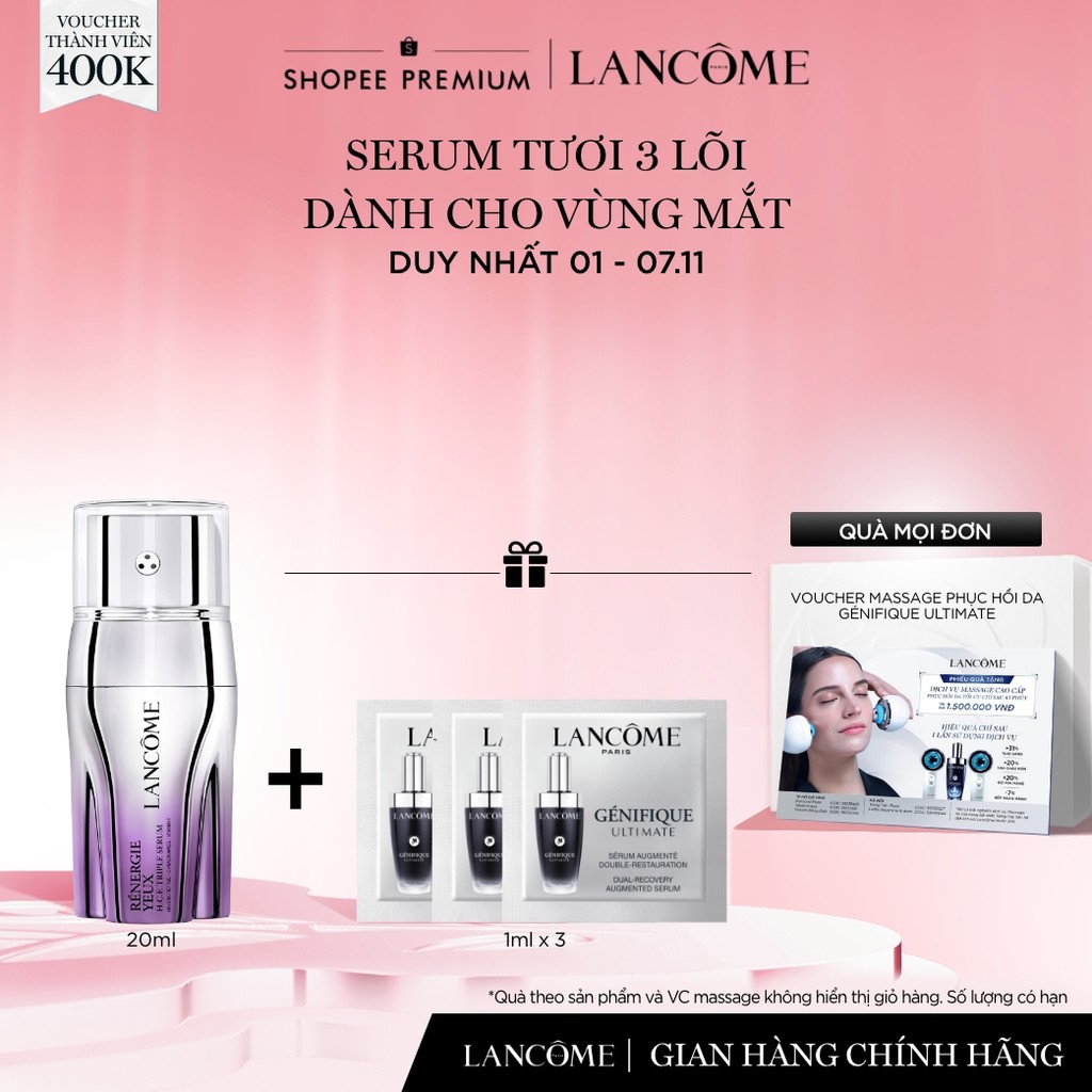 Serum Mắt 3 Lõi Lancome Renergie 20ml