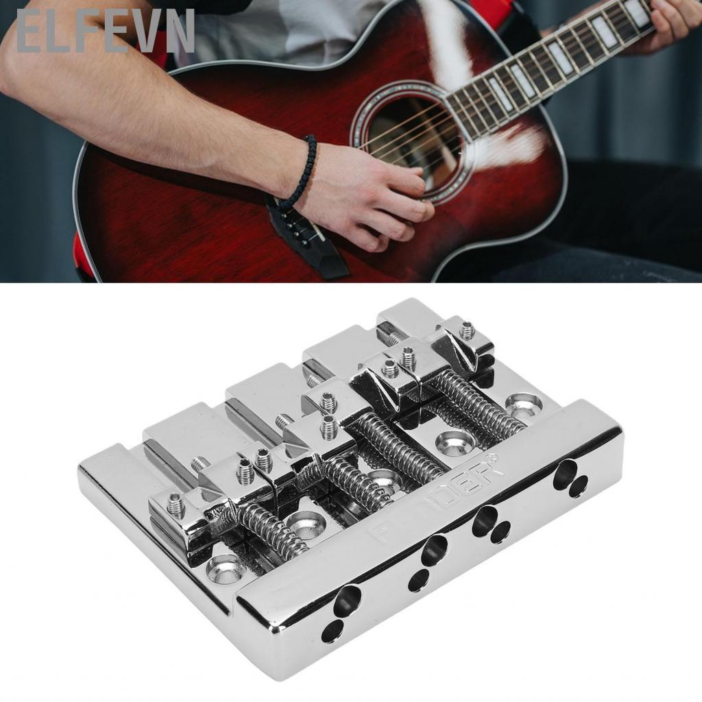 Elfevn Cầu Bass 4 dây elfevn Phù hợp cho Thay thế khoảng cách 0,75 inch bằng hợp kim kẽm HiMass