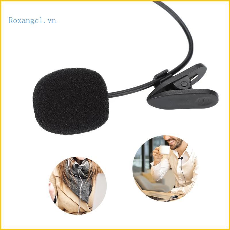 ROX 3 5mm Lavalier Micro rảnh tay Mini có dây cổ kẹp Mic cho video YouTube Hội nghị video Vlogging
