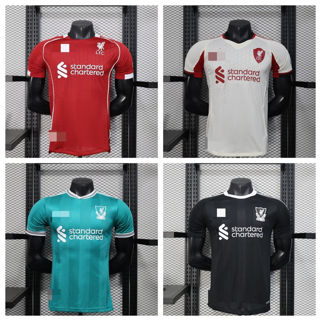 2025 2026 Liverpool Home and Away Player Edition Áo thun ngắn tay AAA