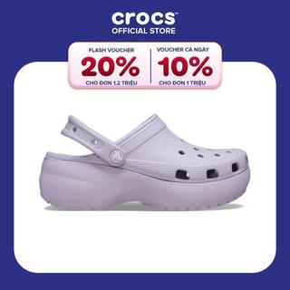  Giày Clog Nữ Crocs Platform Classic - Mauve Mist 