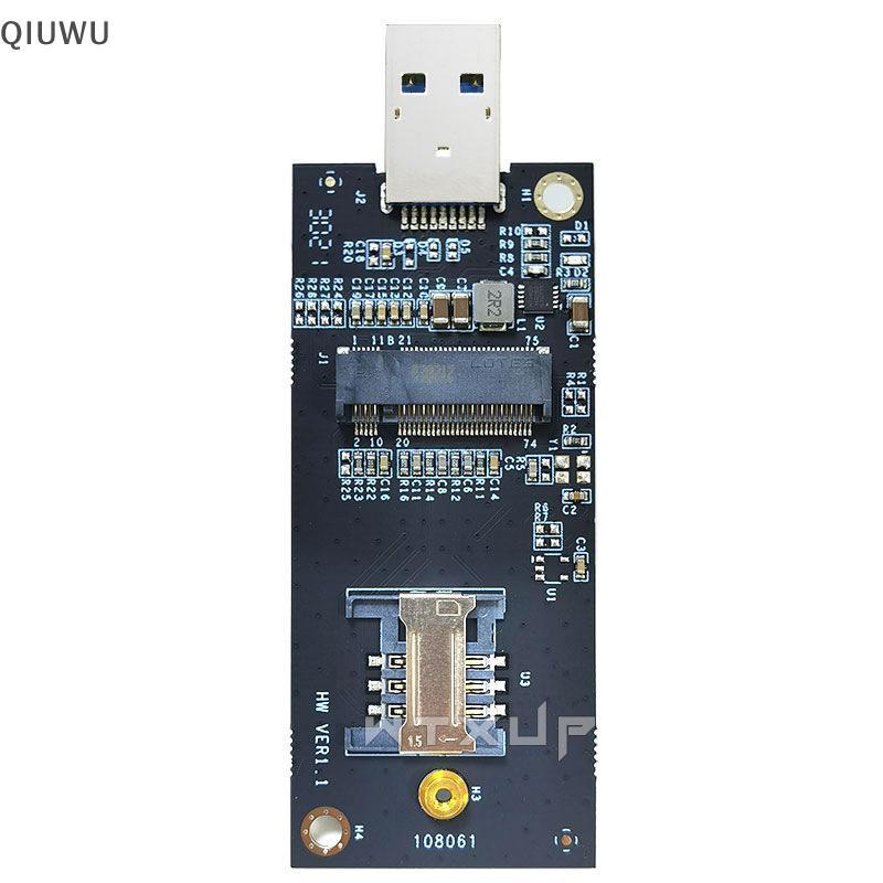 QIUWU 1 Bộ Thẻ Mở Rộng DW5821E M2-NGFF DW5811e DW5816E EM7455 L860-GL USB3.0 Cho Bộ Chuyển Đổi USB 3