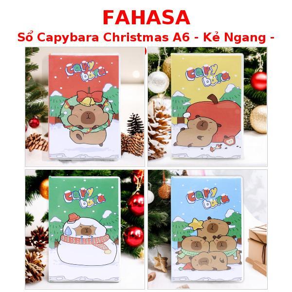 Sổ Capybara Christmas A6 - Kẻ Ngang - 120 Trang 100gsm - The Sun