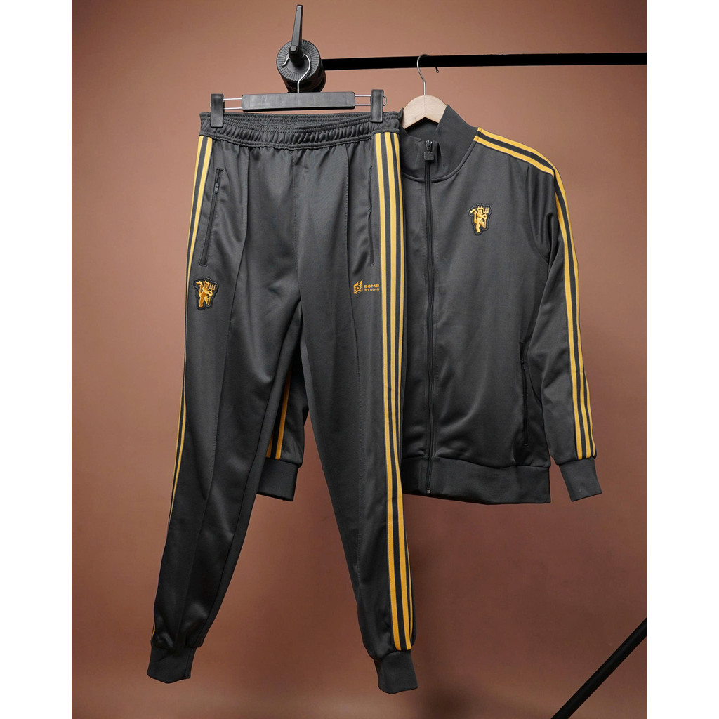 Bộ Áo Quần Nỉ thể thao Track Top Manchester United Terrace Icons, co giãn thoải mái vận động - BOMBS