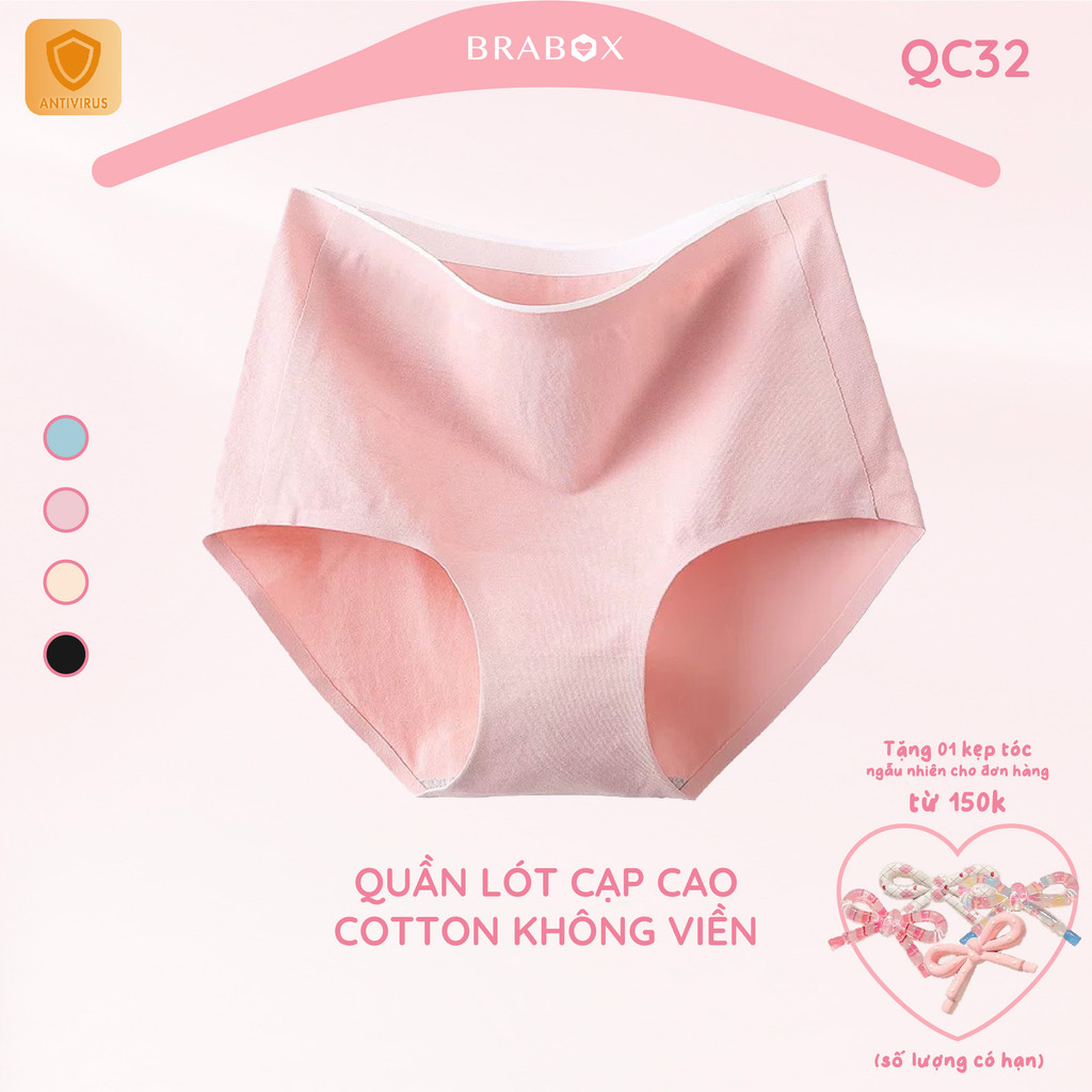 Quần CẠP CAO COTTON KHÔNG VIỀN BRABOX QC32 [có BIGSIZE]