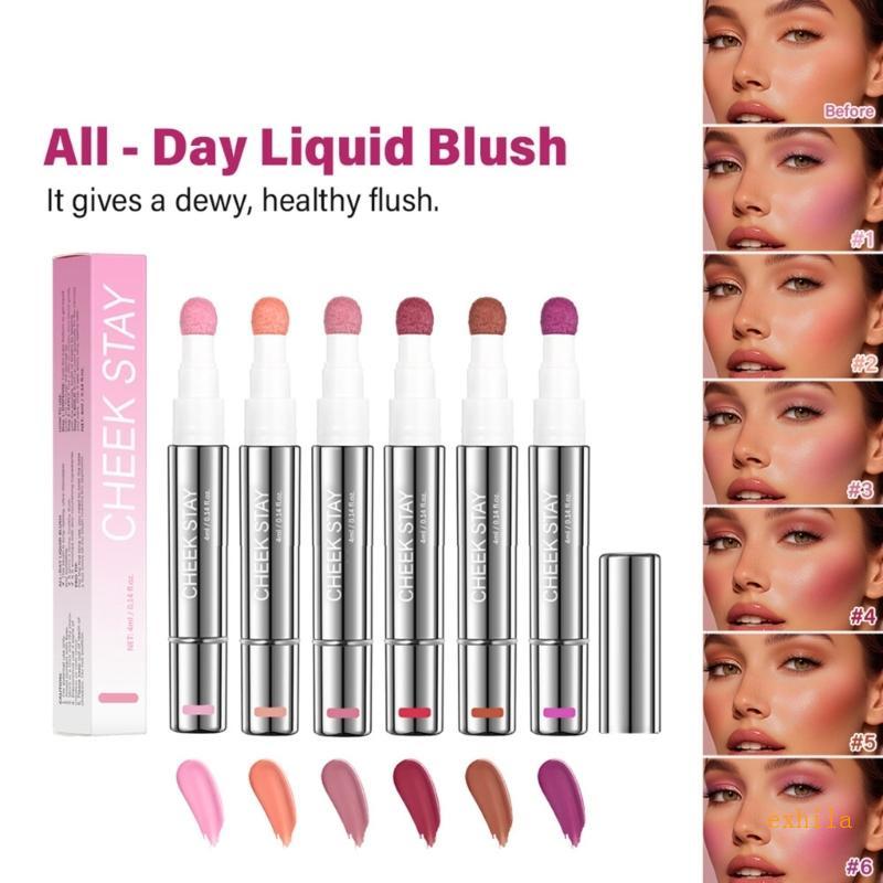 Exhila Cream Liquid Blush Makeup Liquid Cheek Tints Liquid Blush Soft Cream Blush Makeup