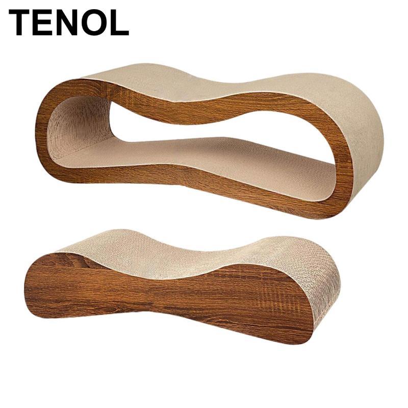 Katzenkratzer -Lounge -Bed Training Toy Scratch Plate Reversible Couch Cat Scratching to Sleep.