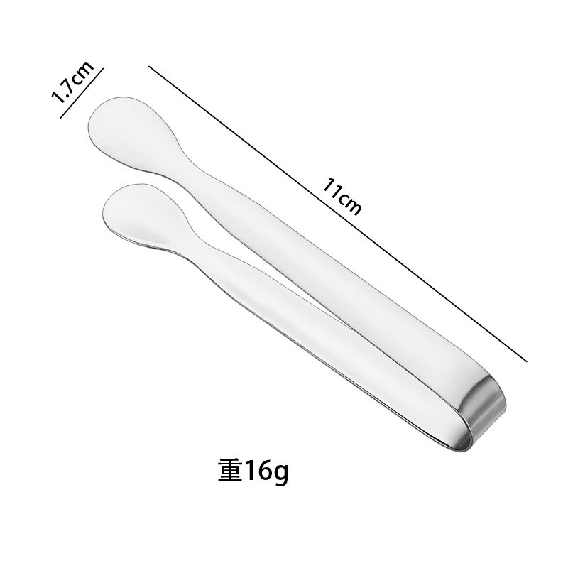 Thép không gỉ Ice Clip Ice Cube Tool Sugar Cube Clip Thép không gỉ Ice Cube Ice Bucket Nhà bếp Thực 