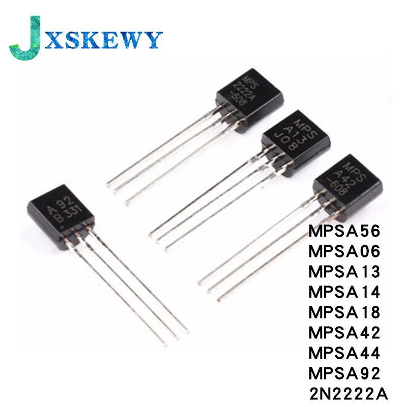 100 Chiếc MPSA56 TO92 A56 TO-92 Transistor MPSA06 MPSA13 MPSA14 MPSA18 MPSA44 MPSA42 MPSA92 A06 A13 