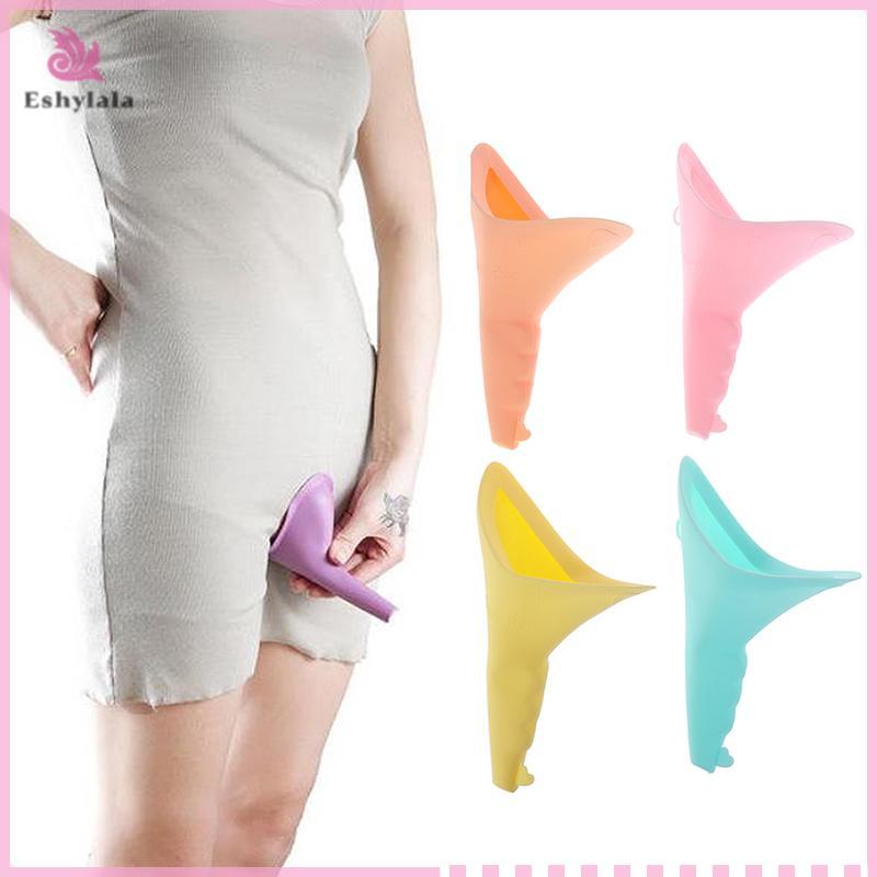 Eshylala Thiết Bị Vệ Sinh Nữ Pee Phễu Di Động Silicon Nữ Đi Tiểu [MỚI]